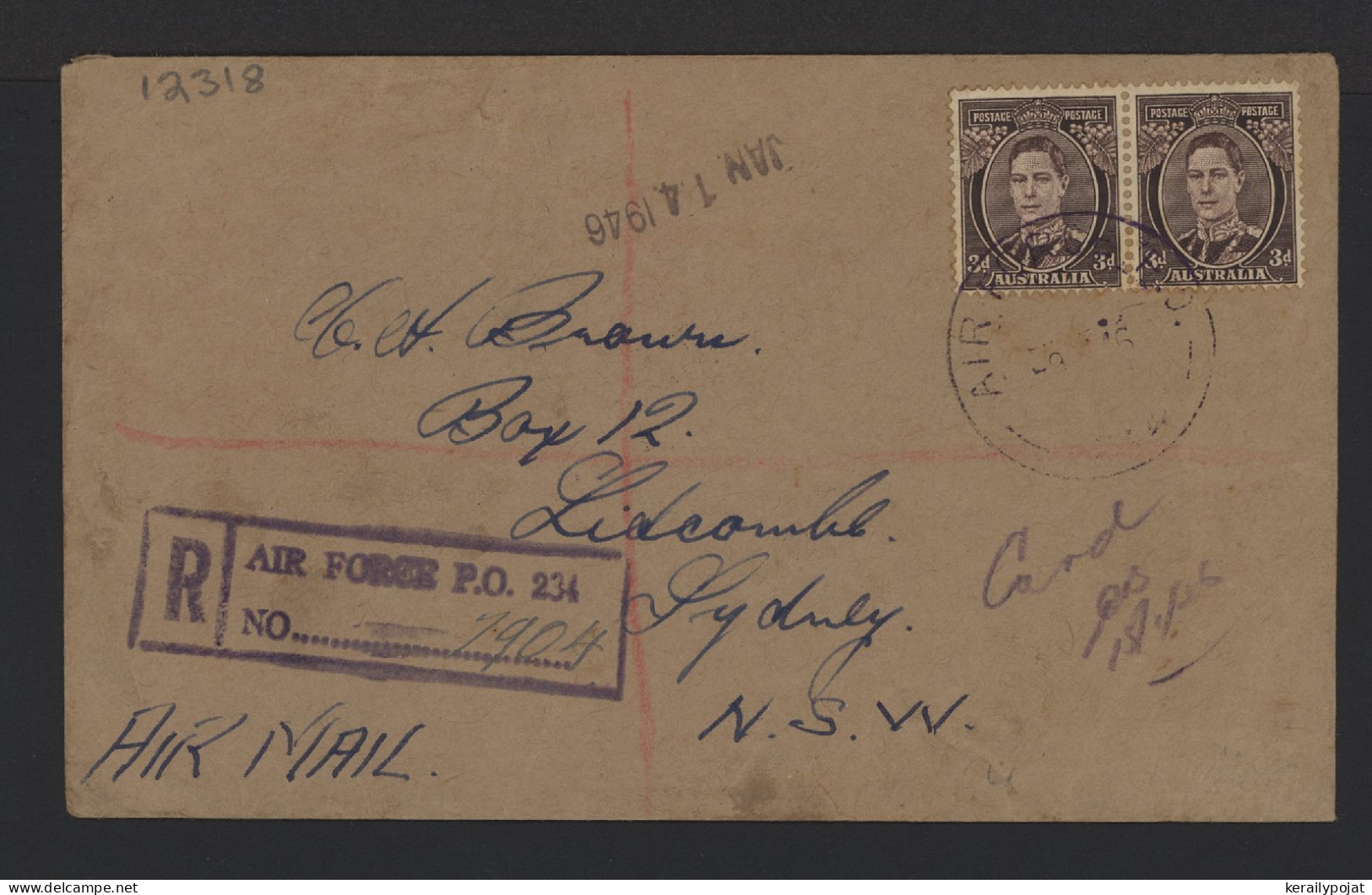 Australia 1946 Registered Cover To Sydney__(12318) - Storia Postale