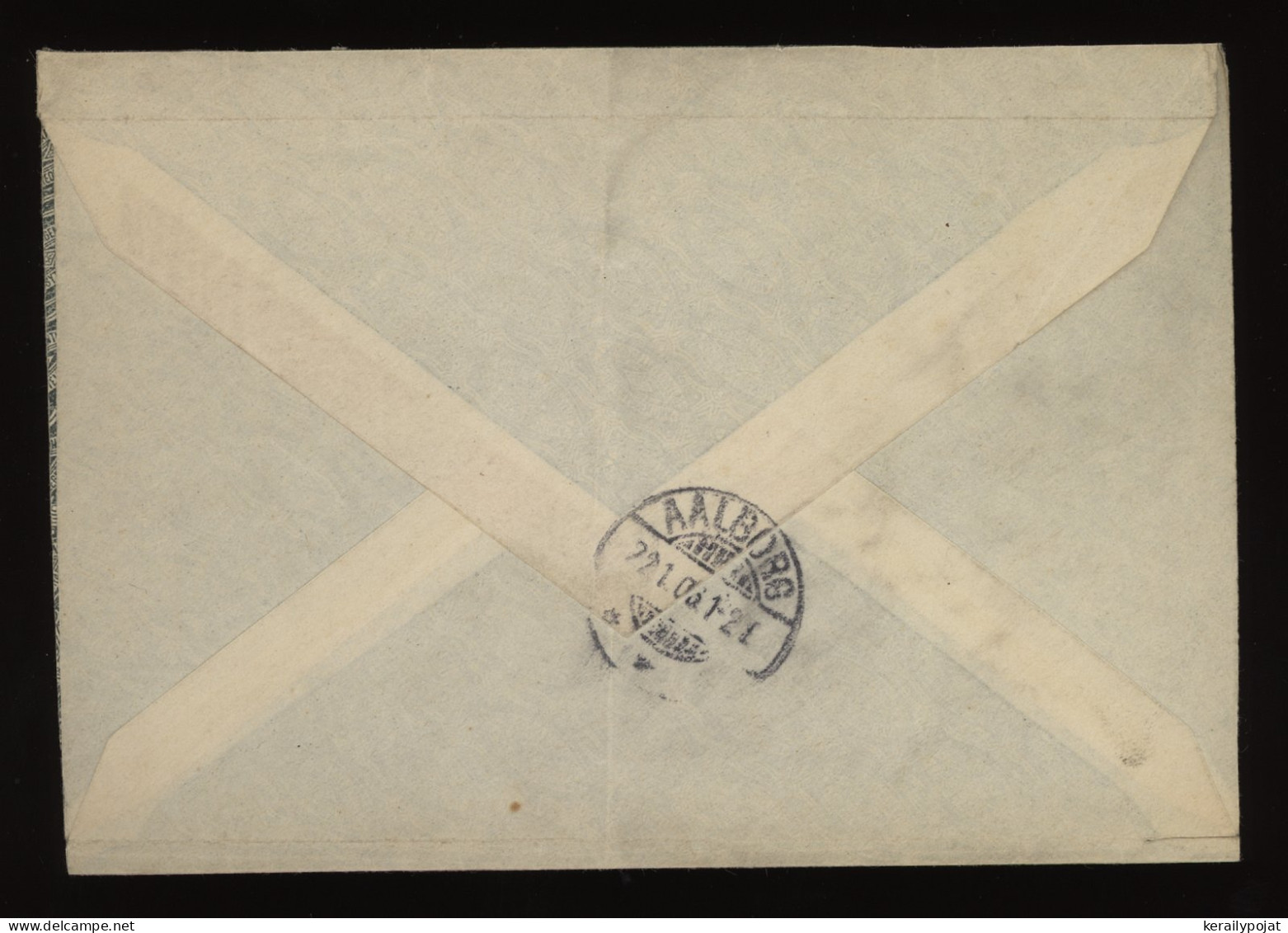 Argentina 1903 5c Red Stationery Envelope To Denmark__(12393) - Postwaardestukken