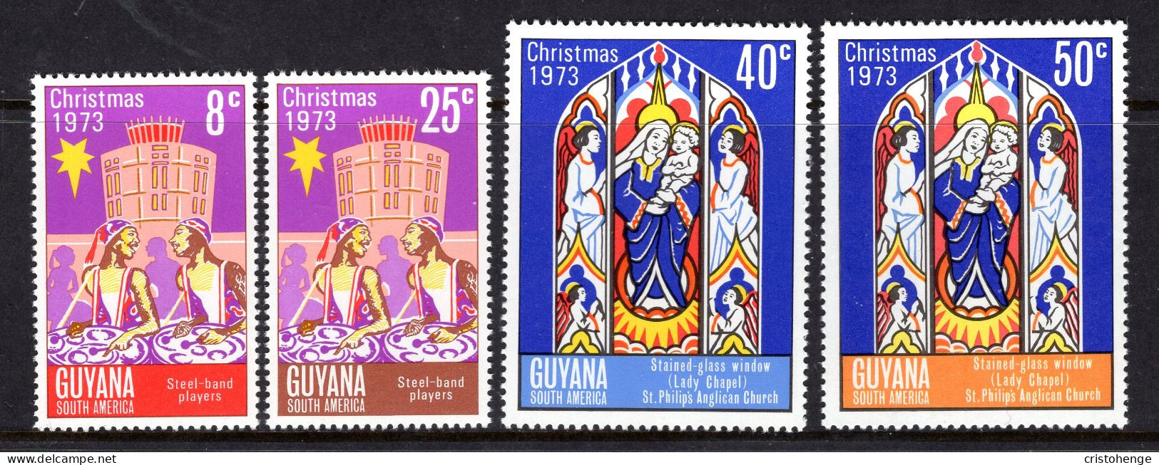 Guyana 1973 Christmas Set MNH (SG 593-596) - Guyana (1966-...)