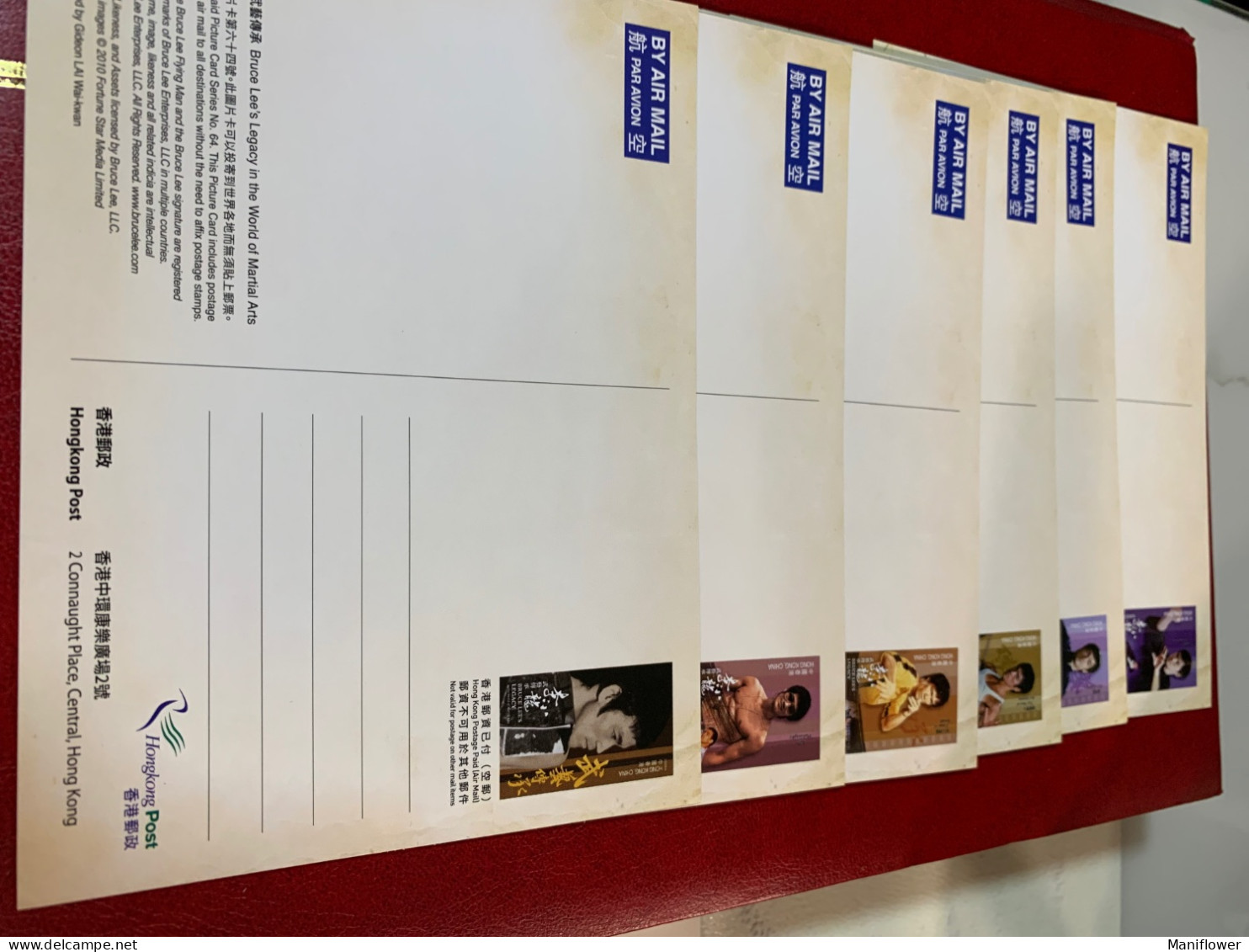 Hong Kong Stamp 2020 Postal Cards Bruce Lees Legacy 6 Diff - Tarjetas – Máxima