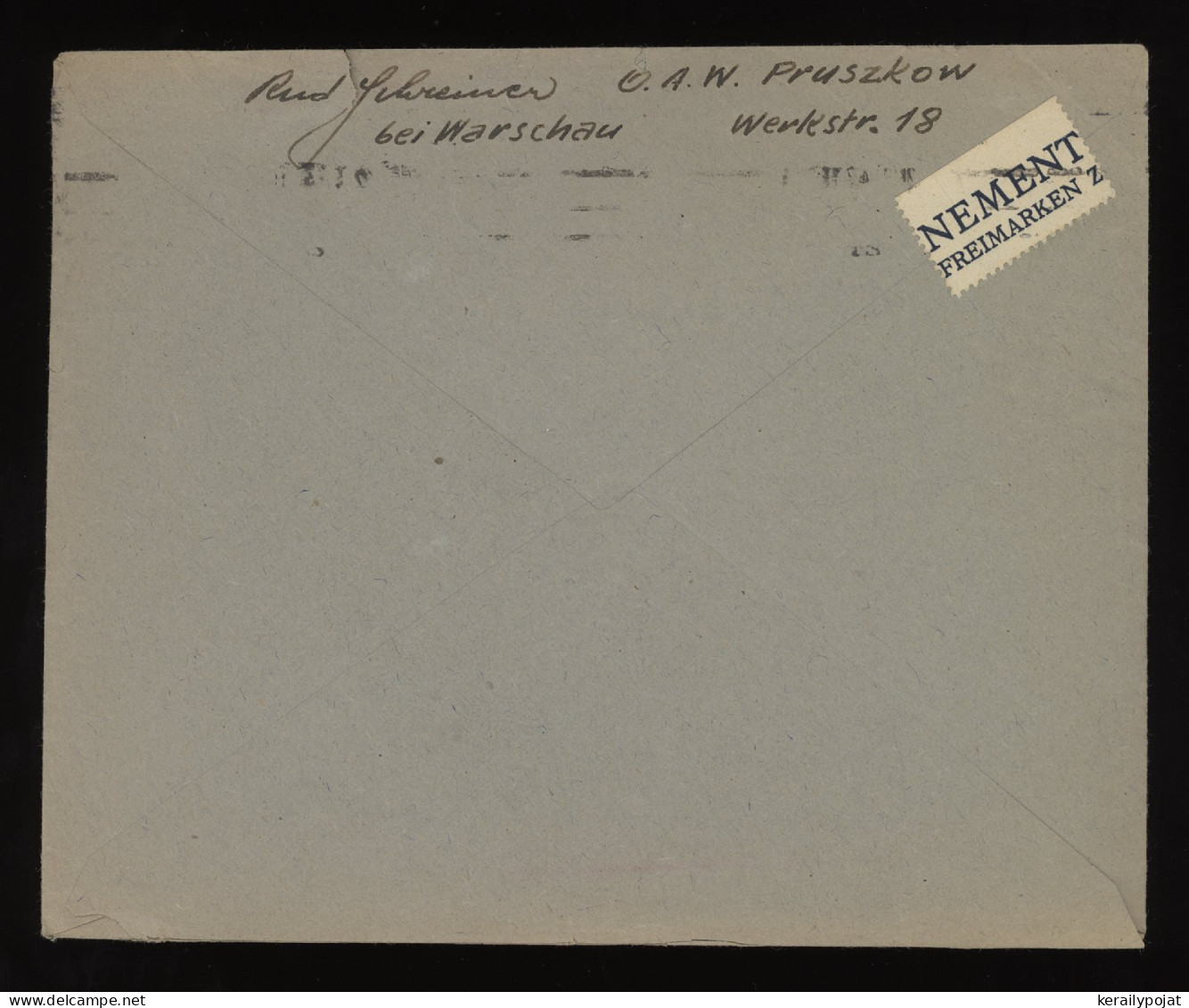 General Government 1943 Warschau Cover To Wien__(10580) - Algemene Overheid