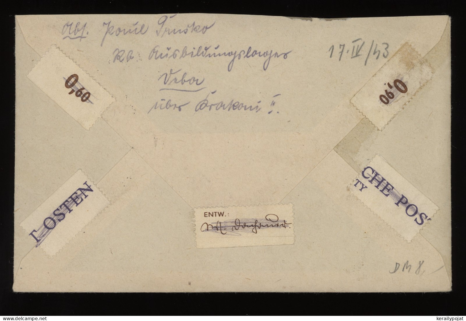 General Government 1943 Przeworsk Cover To Wien__(10524) - Algemene Overheid