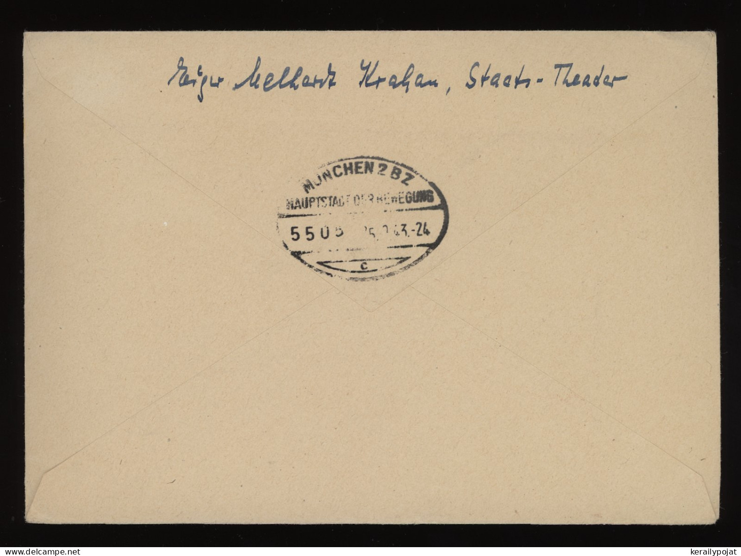 General Government 1943 Krakau 3 Registered Cover To Munchen__(10557) - General Government
