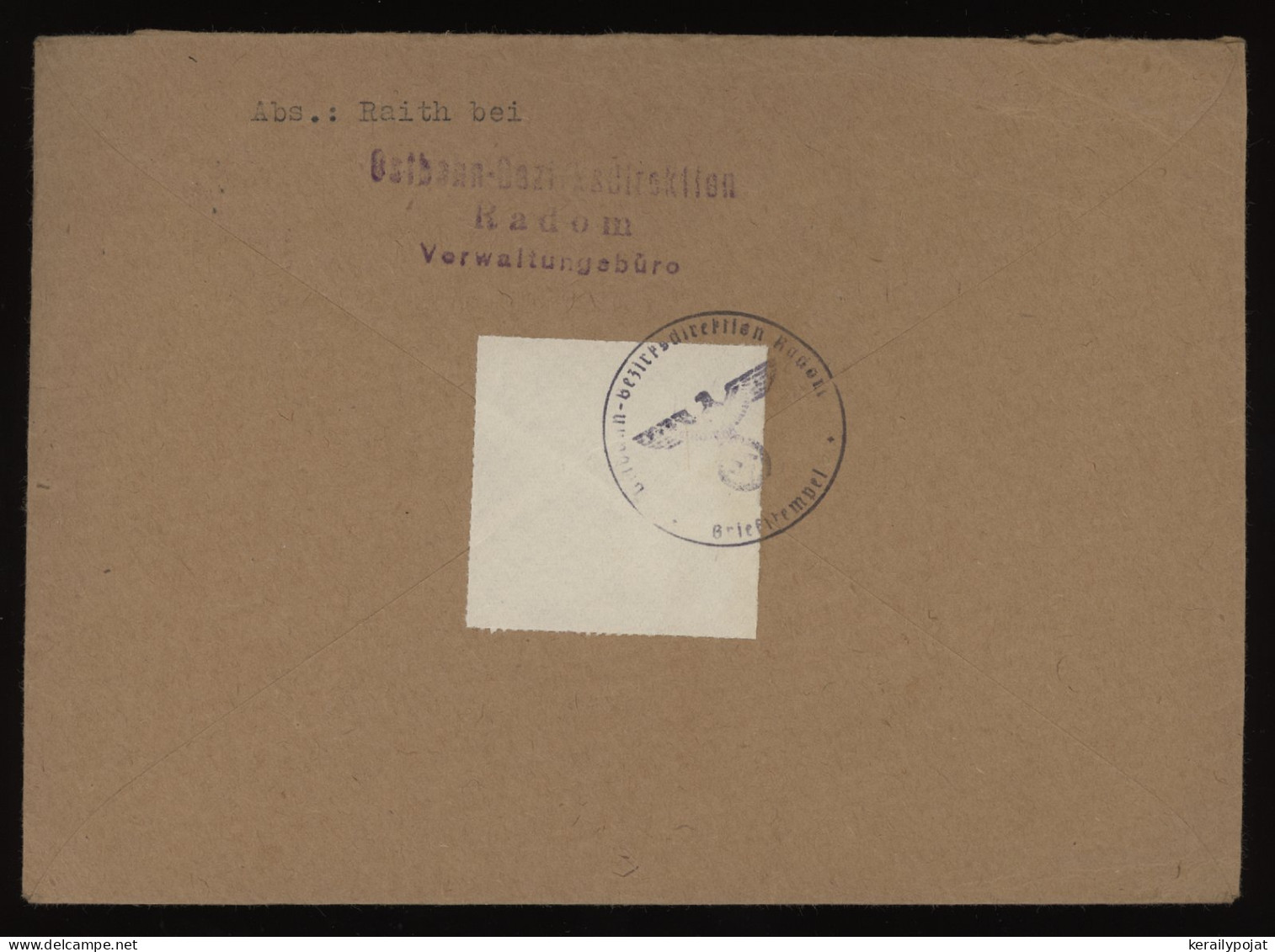 General Government 1942 Radom Cover To Ostdorf__(10599) - Generalregierung
