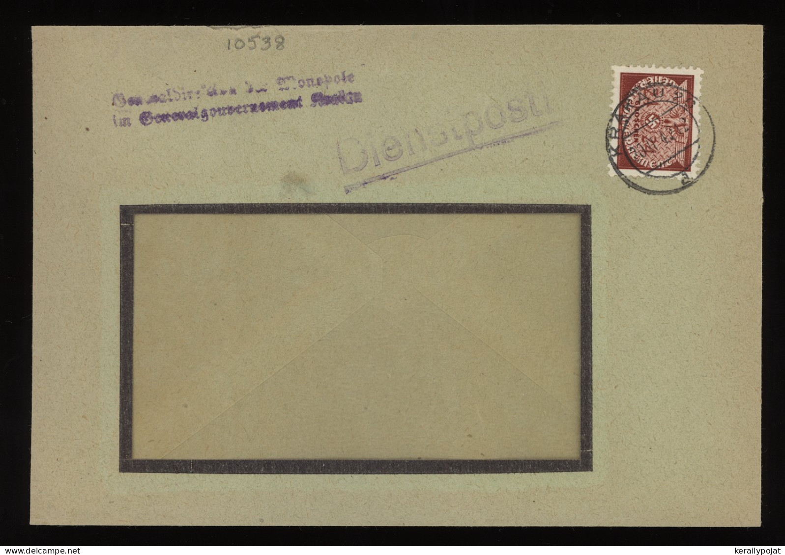 General Government 1942 Krakau 20 Cover__(10538) - General Government