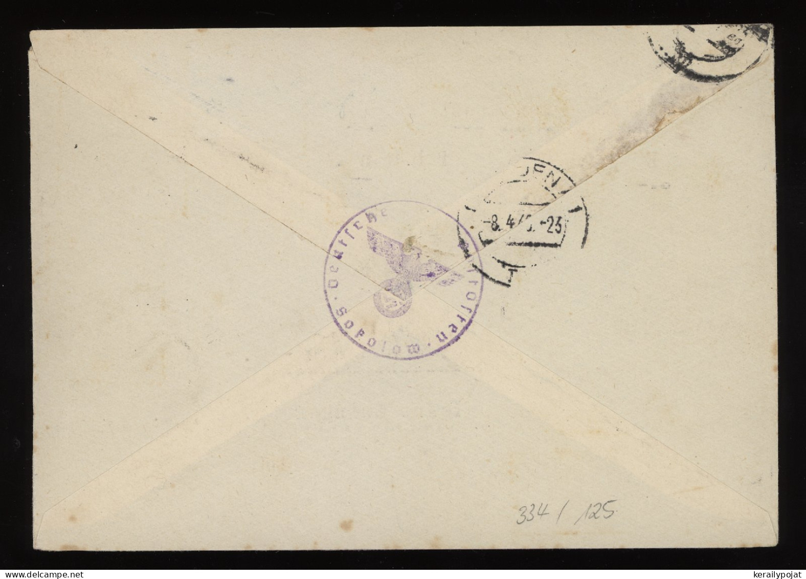 General Government 1940 Sokolow Registered Cover To Dresden__(10625) - Generalregierung