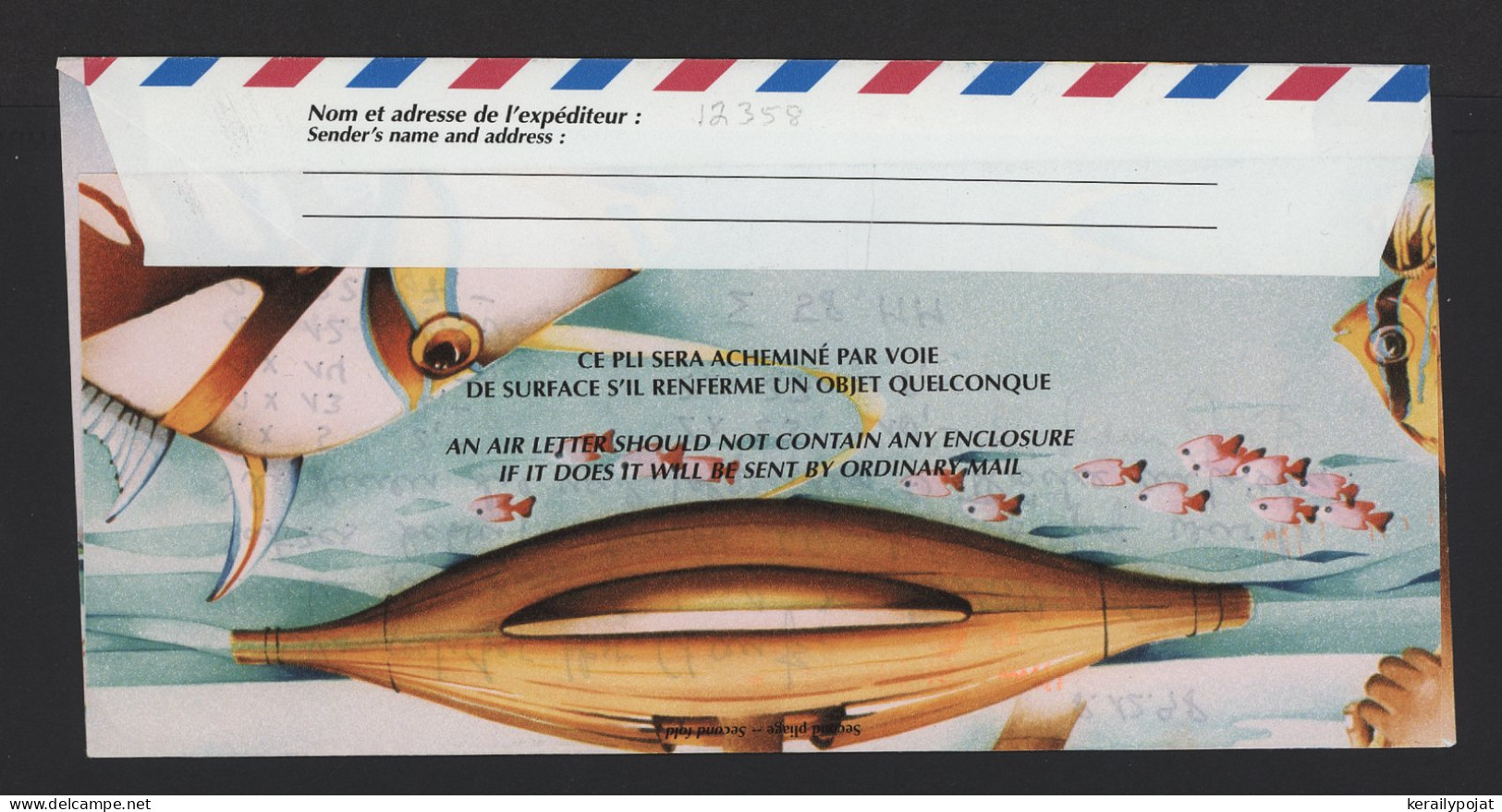 French Polynesia 1999 Aerogramme To Germany__(12358) - Aerogrammi