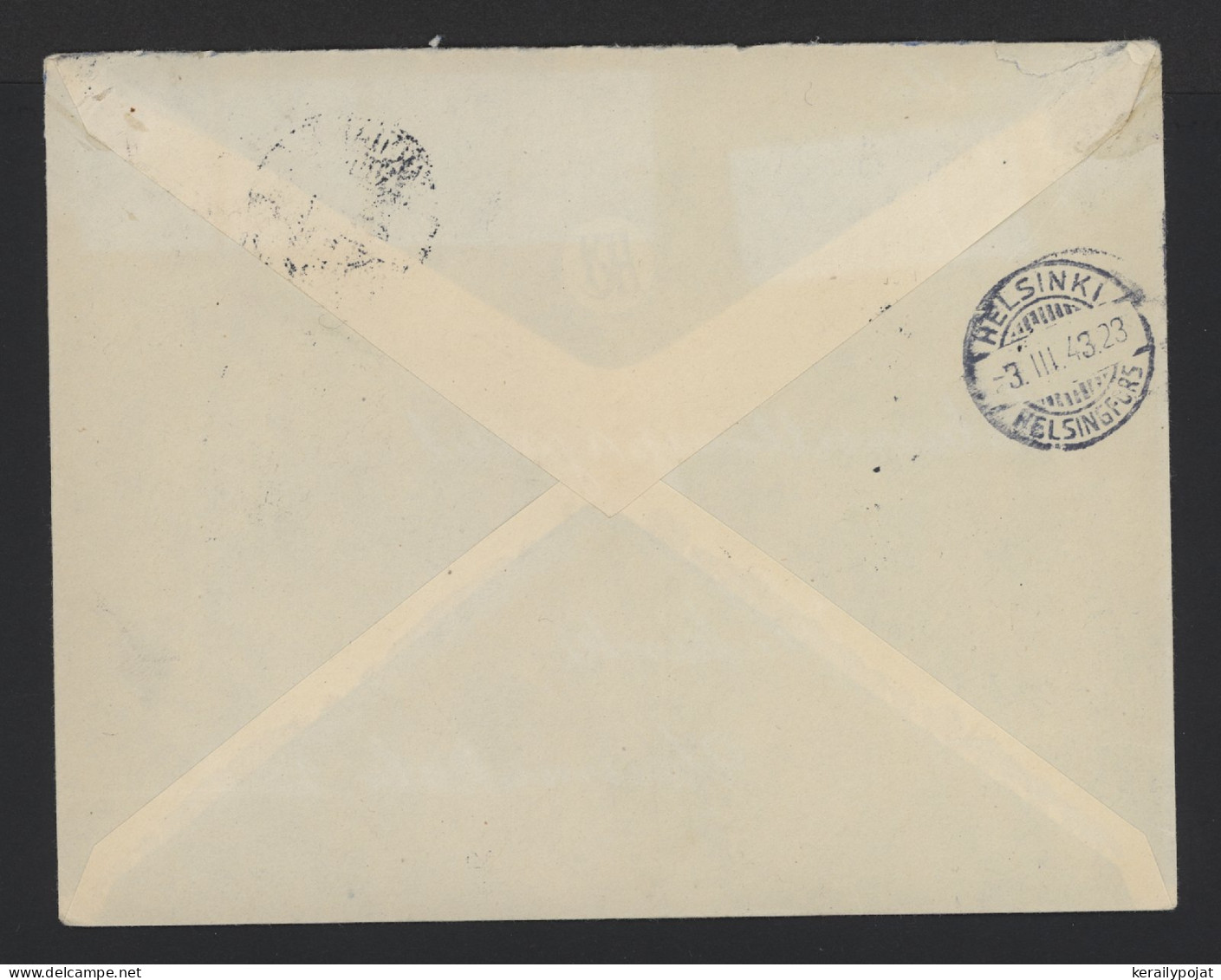 Finland 1943 Suojärvi Registered Cover__(10394) - Lettres & Documents