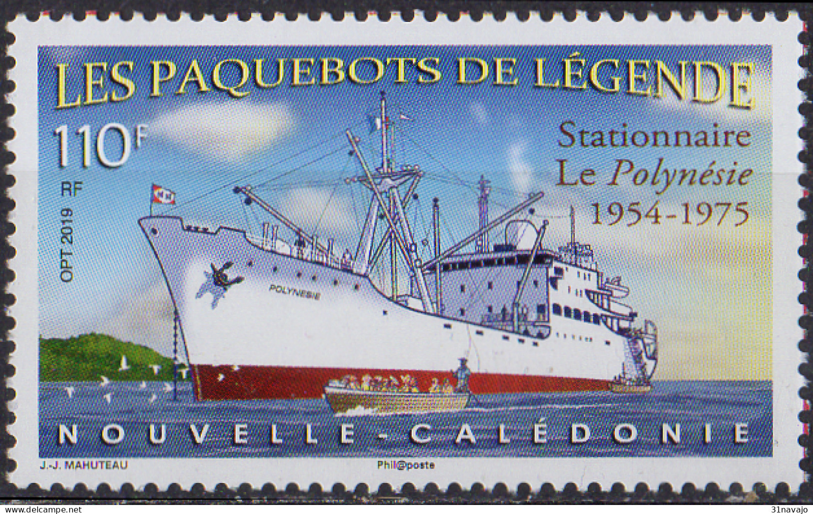 NOUVELLE CALEDONIE - Paquebot "le Polynésie" - Ongebruikt