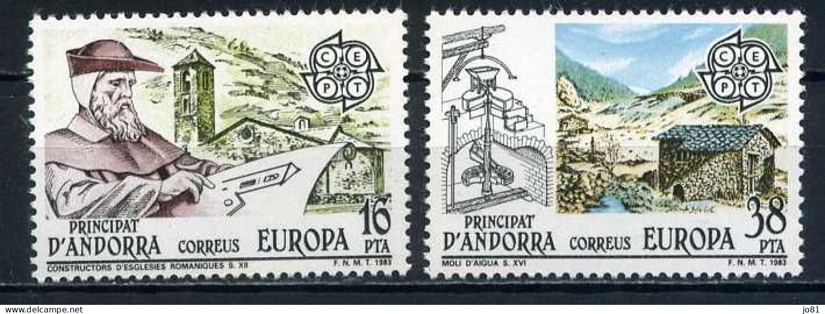 Andorre Espagnol YT 158-159 Neuf Sans Charnière XX MNH Europa 1983 - Nuevos