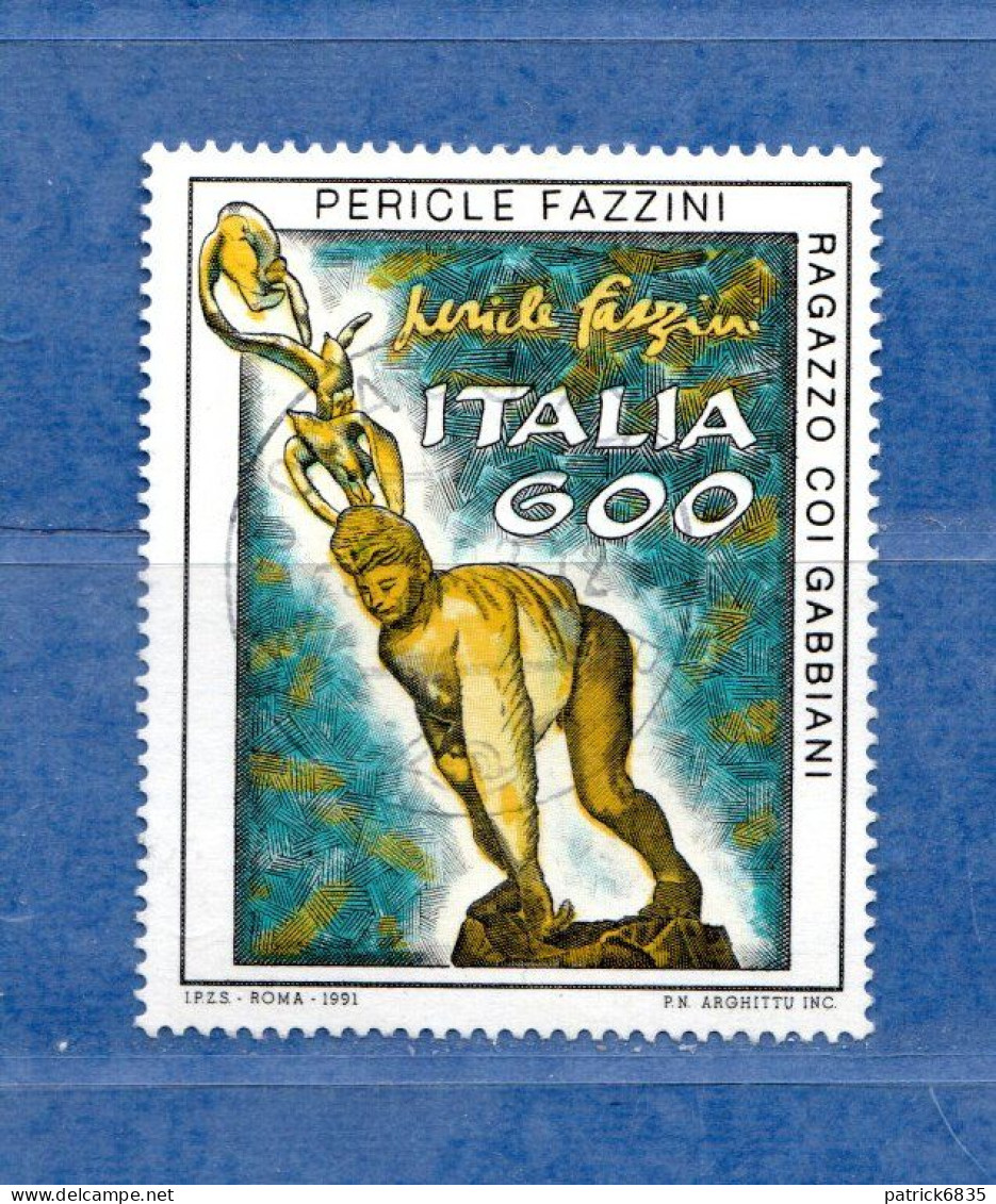 (Fr) Italia ° - Anno 1991 - Il Patrimonio Artistico E Culturale.P.FAZZINI Unif. 1991. LIRE 600 - 1991-00: Oblitérés