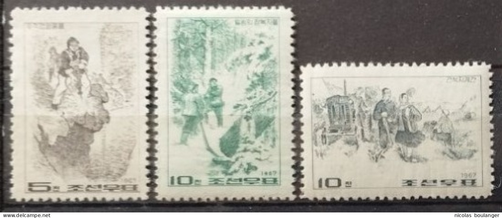 Corée Du Nord 1967 / Yvert N°779-781 / * - Korea, North