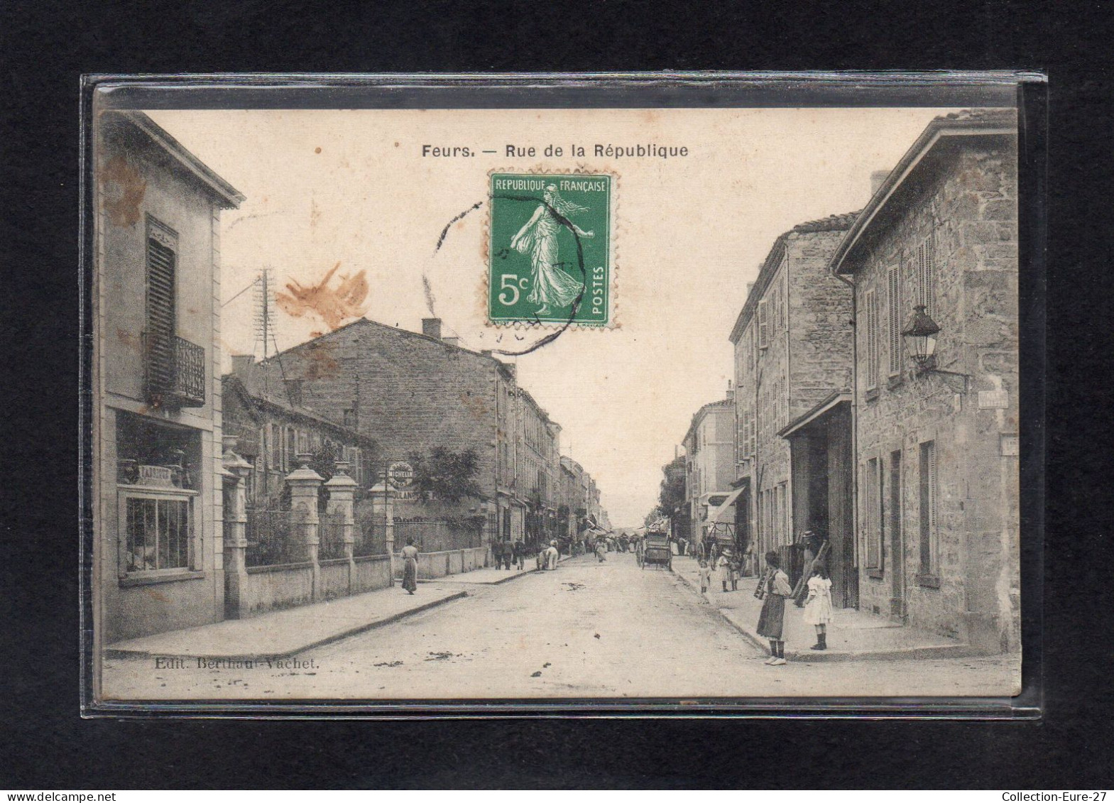 (24/03/24) 42-CPA FEURS - RUE DE LA REPUBLIQUE - Feurs