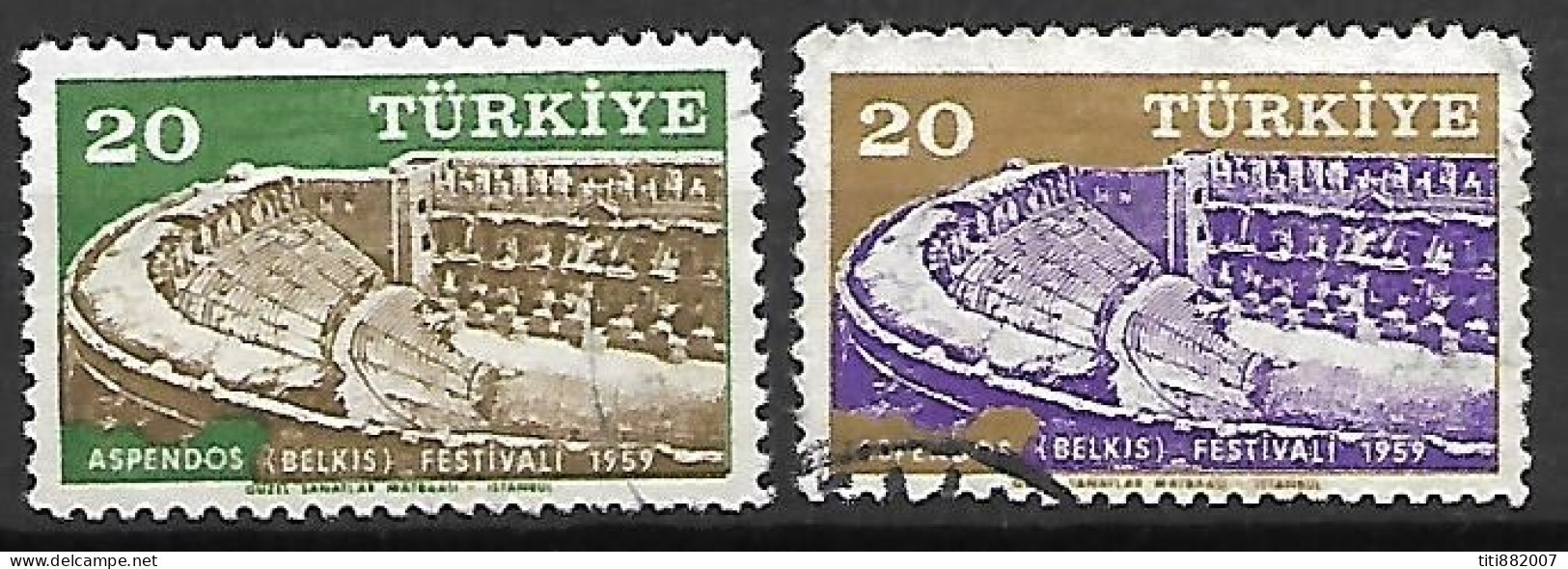 TURQUIE    -   1959 .  Y&T N° 1440 / 1441 Oblitérés . - Gebraucht