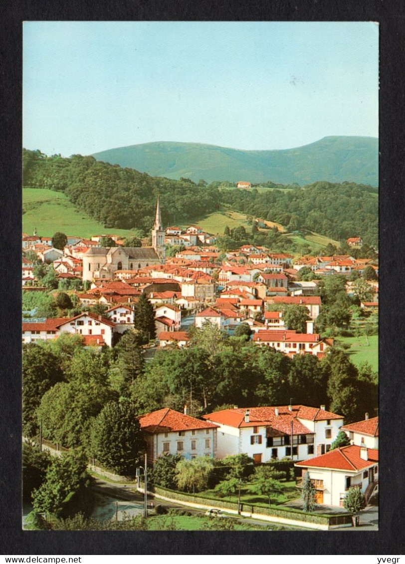 HASPARREN (64 P.-A.) Vue Générale Sur Le Village Au Premier Plan La Maison De Francis Jammes ( Flamme De 1978) - Hasparren