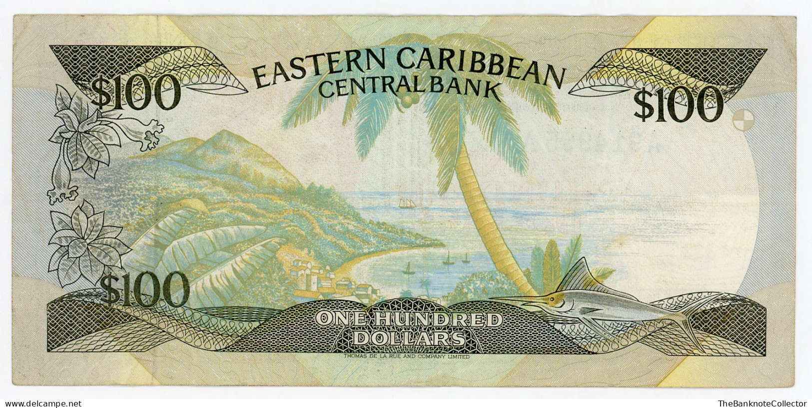 Eastern Caribbean Central Bank 100 Dollars ND 2016 QEII P-51 UNC - East Carribeans