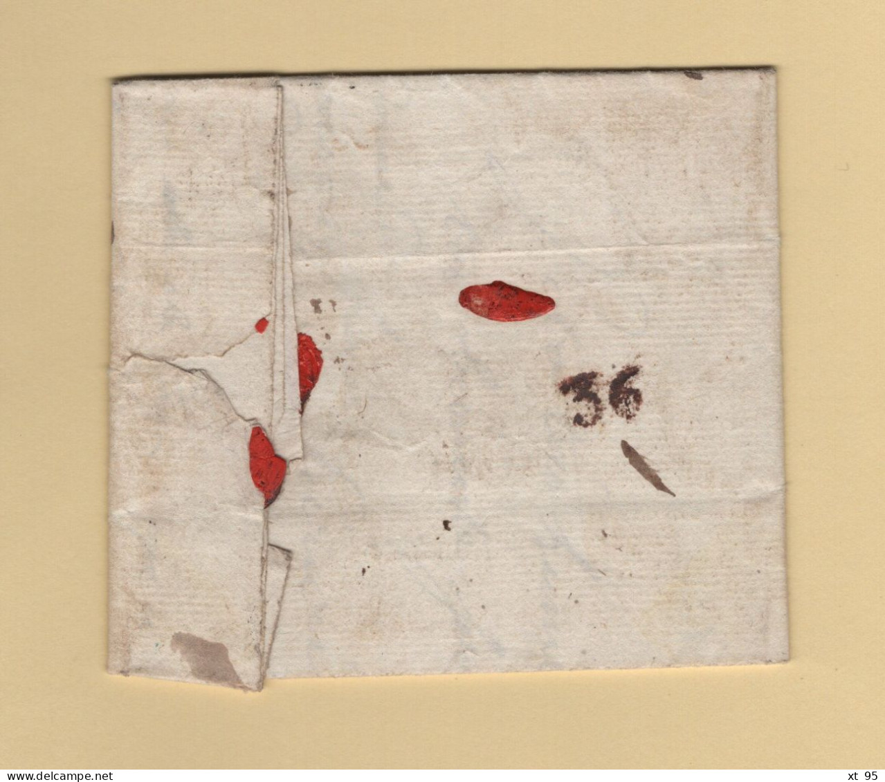 Petite Poste De Lyon - Lettre En Port Paye (Lenain N°5) Avec Texte Non Daté - Rare - Certificat Pothion - 1701-1800: Précurseurs XVIII