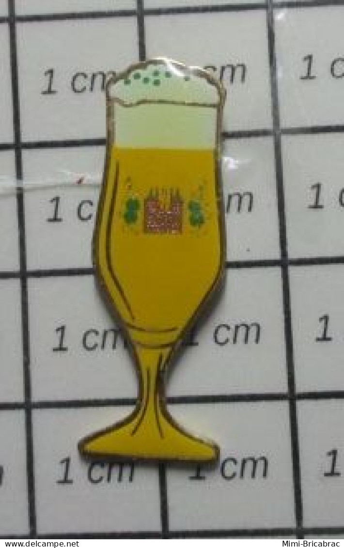 910A Pin's Pins / Beau Et Rare / BIERES / VERRE DE BIERE PRESSION BLONDE - Cerveza