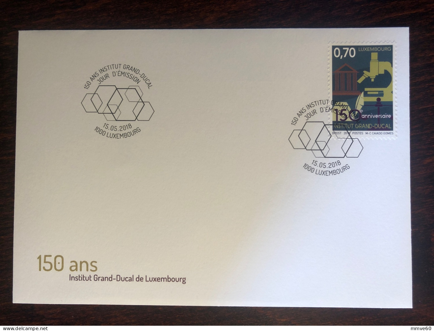 LUXEMBOURG FDC COVER 2018 YEAR MEDICAL RESEARCH HEALTH MEDICINE STAMPS - FDC