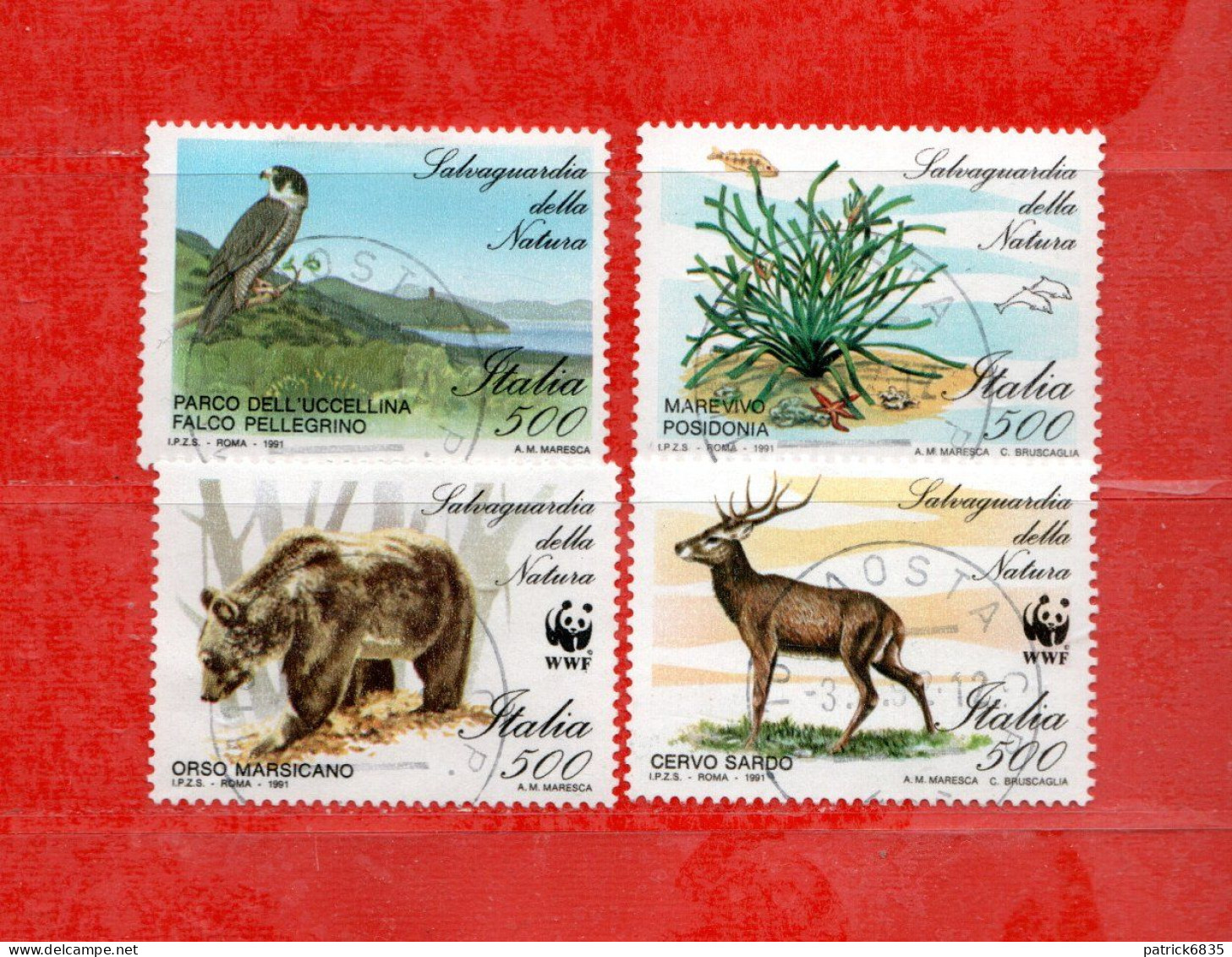 (Fr) Italia ° - 1991- Salvaguardia Della Natura. Serie Unif. 1996 à 1999.  LUSSO - 1991-00: Used