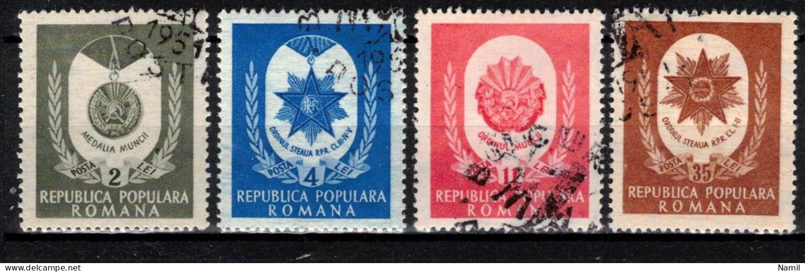 Roumanie 1951 Mi 1255-8 (Yv 1142-5), Obliteré - Used Stamps