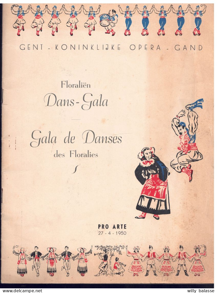 +++ Revue Ancienne En Français Et Néerlandais - GENT - GAND - KONINKLIJKE OPERA - Gala De Danses Des Floralies - 1950 // - Programmes