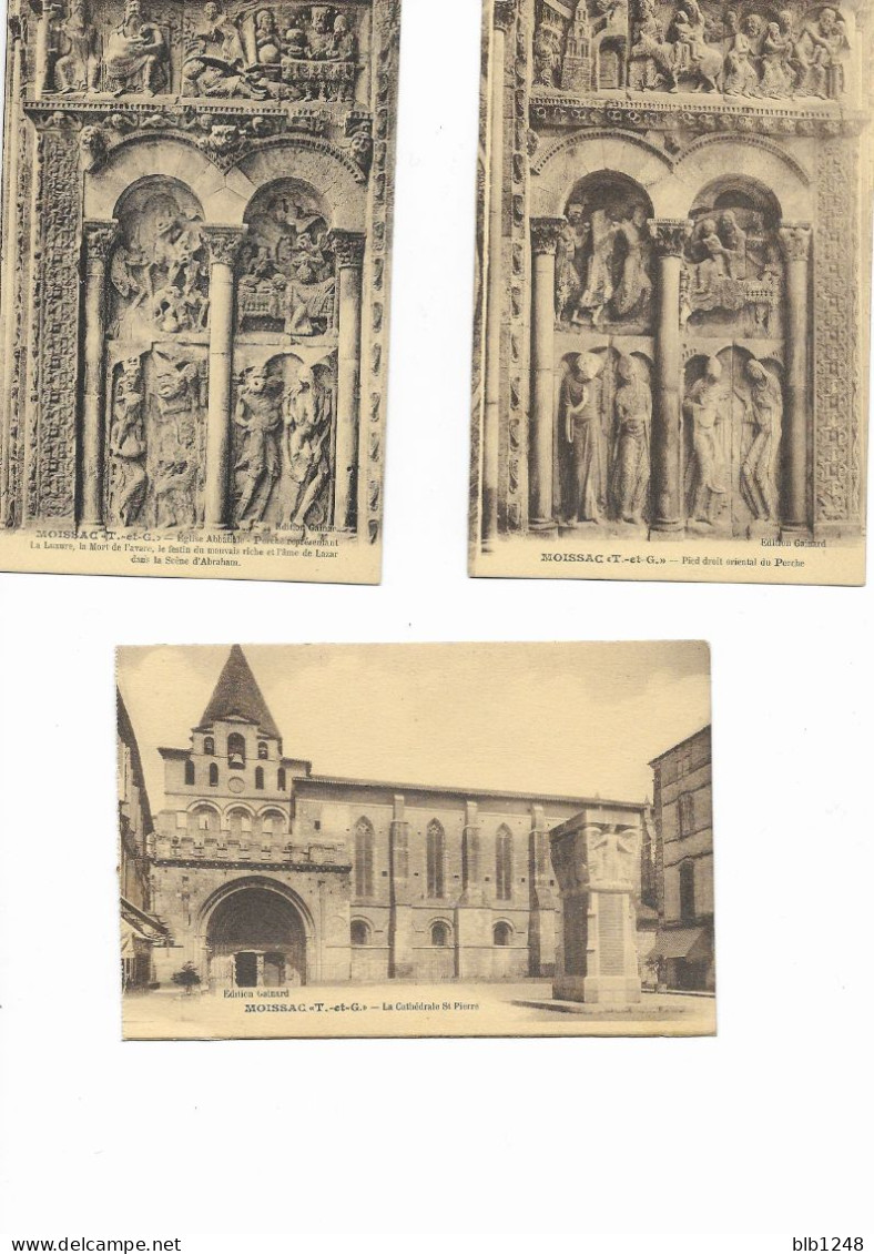 XX [82] Tarn Et Garonne > Moissac Lot De 11 CPA Eglise St Pierre Et Cloitre - 5 - 99 Karten