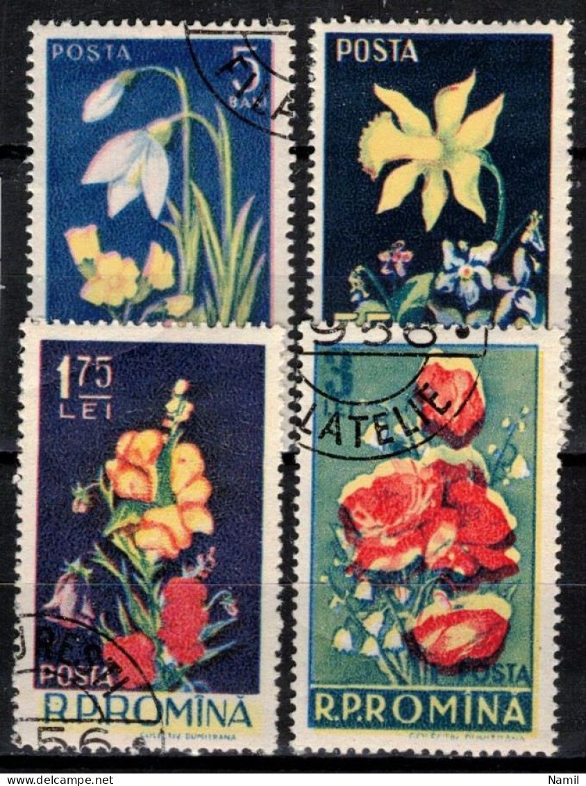 Roumanie 1956 Mi 1589-92 (Yv 1469-72), Obliteré - Used Stamps
