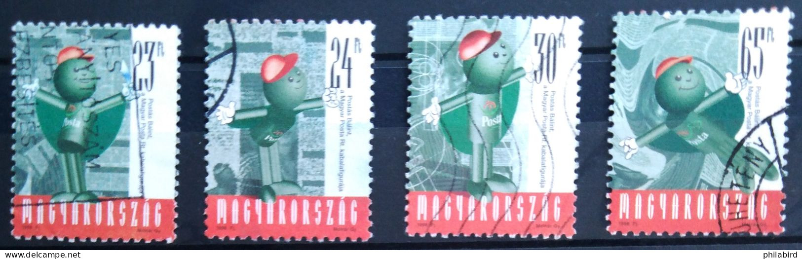 HONGRIE                       N° 3615/3618                     OBLITERE - Used Stamps