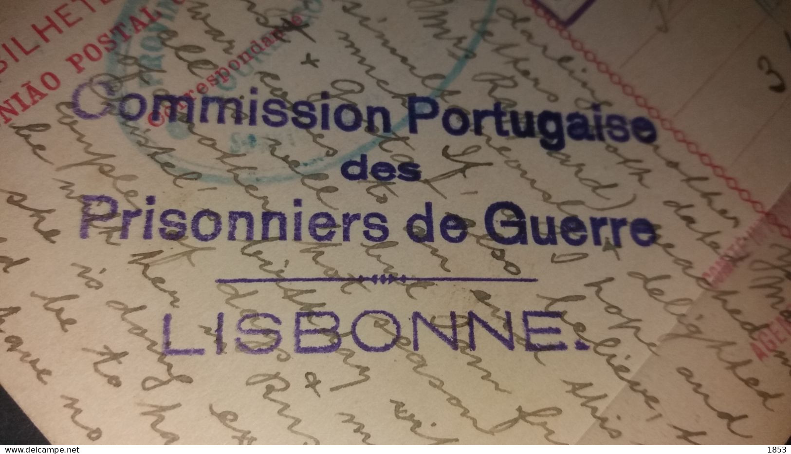 LOURENÇO MARQUES - WWI - CORRESPONDÊNÇIA DE PRISIONEIROS DE GUERRA - FRANC DE PORTE - Lourenzo Marques