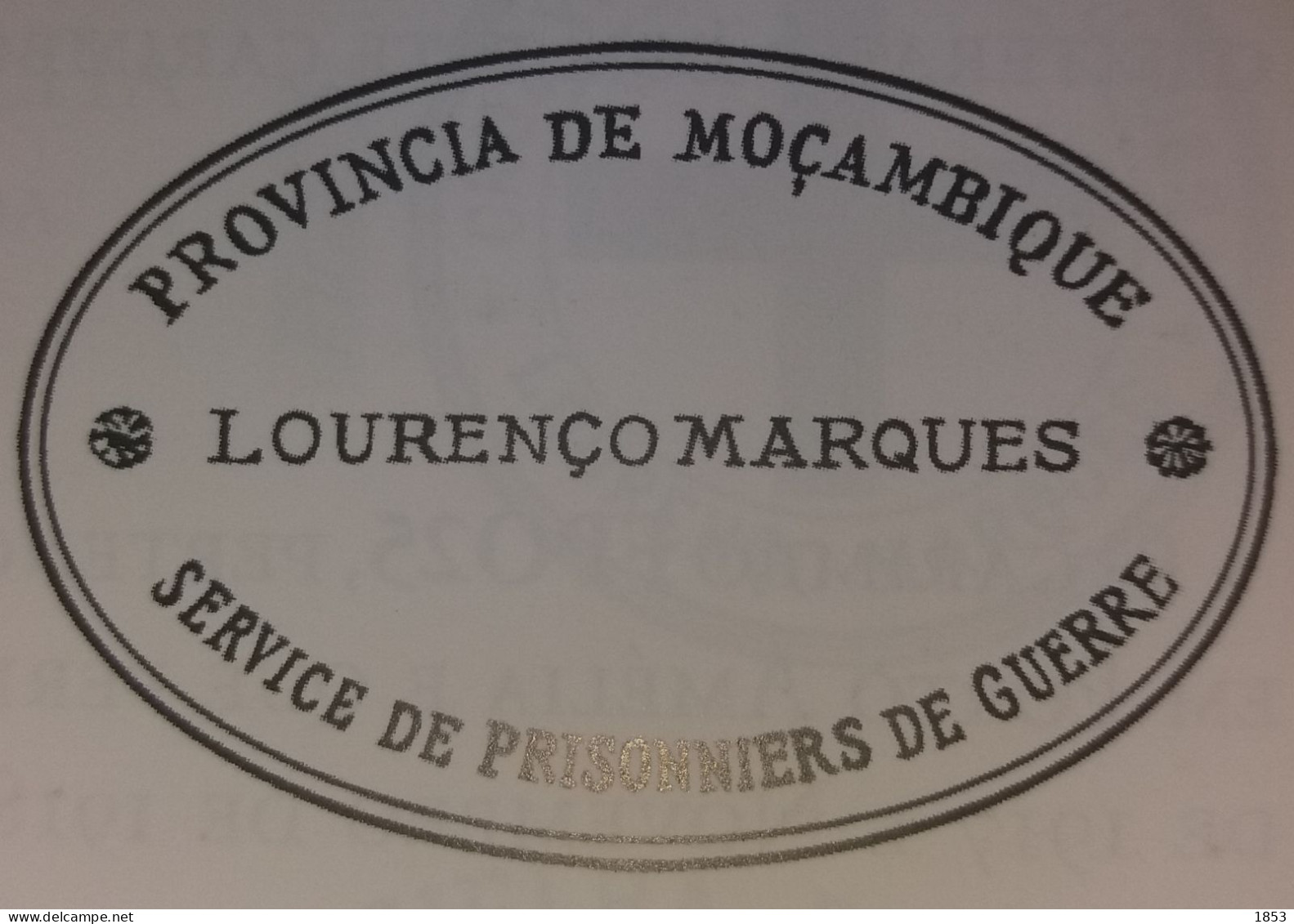 LOURENÇO MARQUES - WWI - CORRESPONDÊNÇIA DE PRISIONEIROS DE GUERRA - FRANC DE PORTE