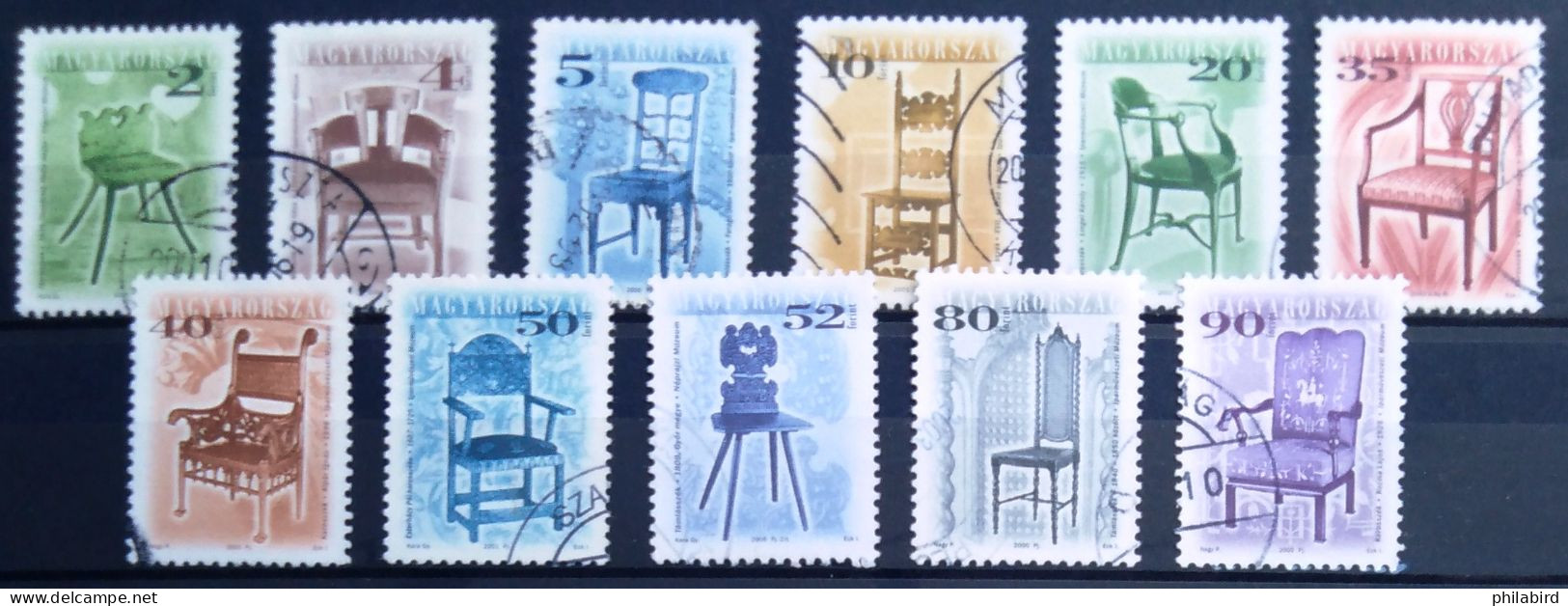 HONGRIE                       Petit Lot De Chaises                     OBLITERE - Used Stamps