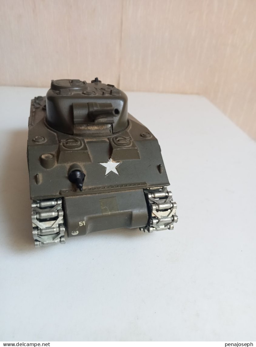 Char Solido Sherman M4A3 1/50 1972 - Jouets Anciens