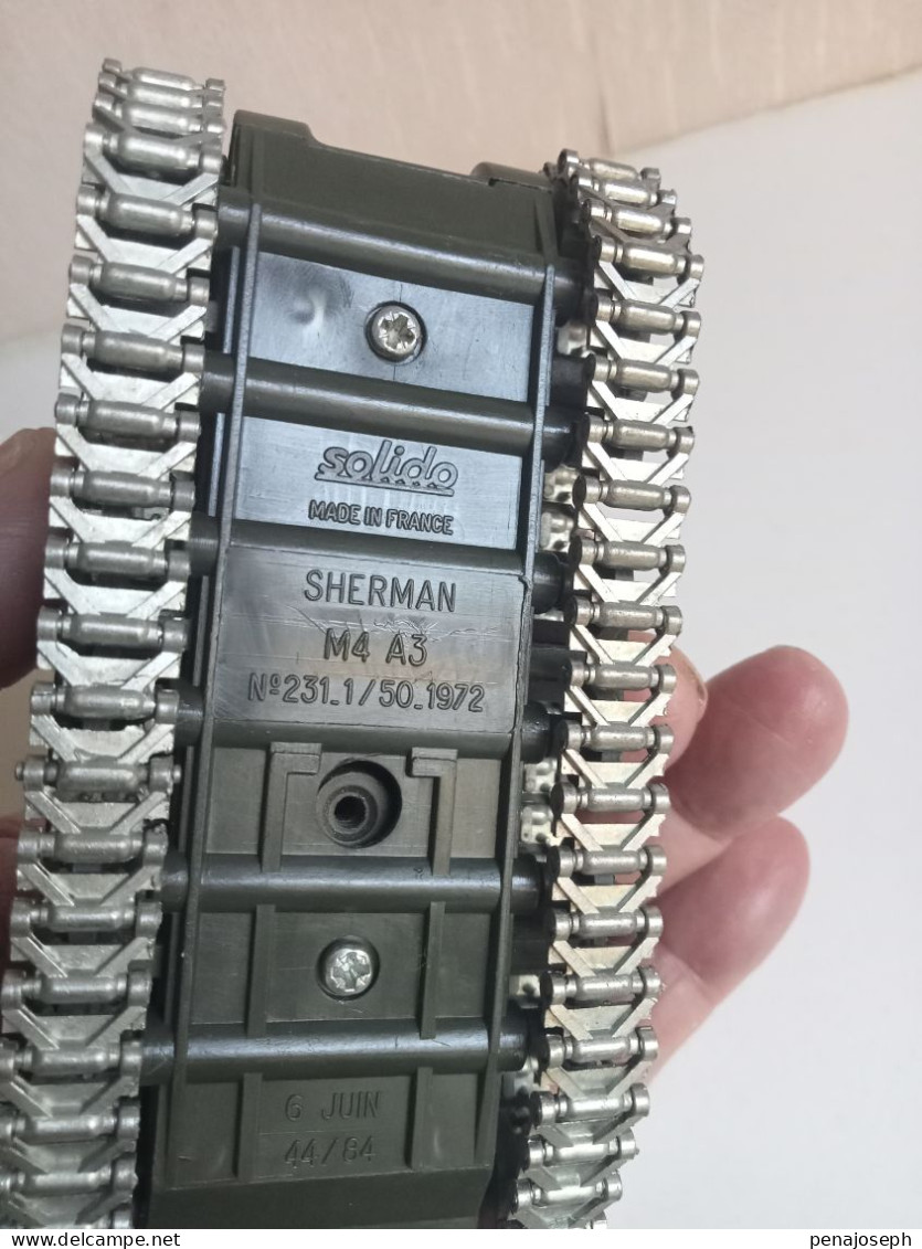 Char Solido Sherman M4A3 1/50 1972 - Toy Memorabilia