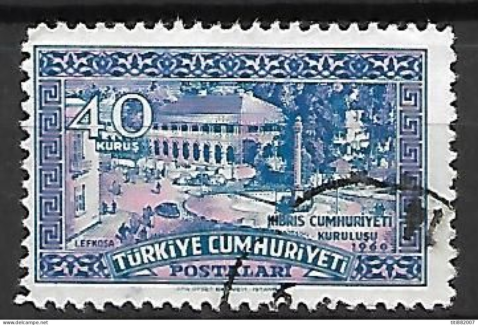 TURQUIE    -   1960 .  Y&T N° 1558 Oblitéré  . - Oblitérés