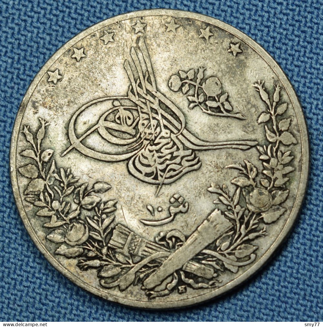 Egypt / Égypte • 10 Qirsh 1904 • Abdul Hamid II • Silver 833‰ • (٣٠  1293) •  [24-403] - Egypt