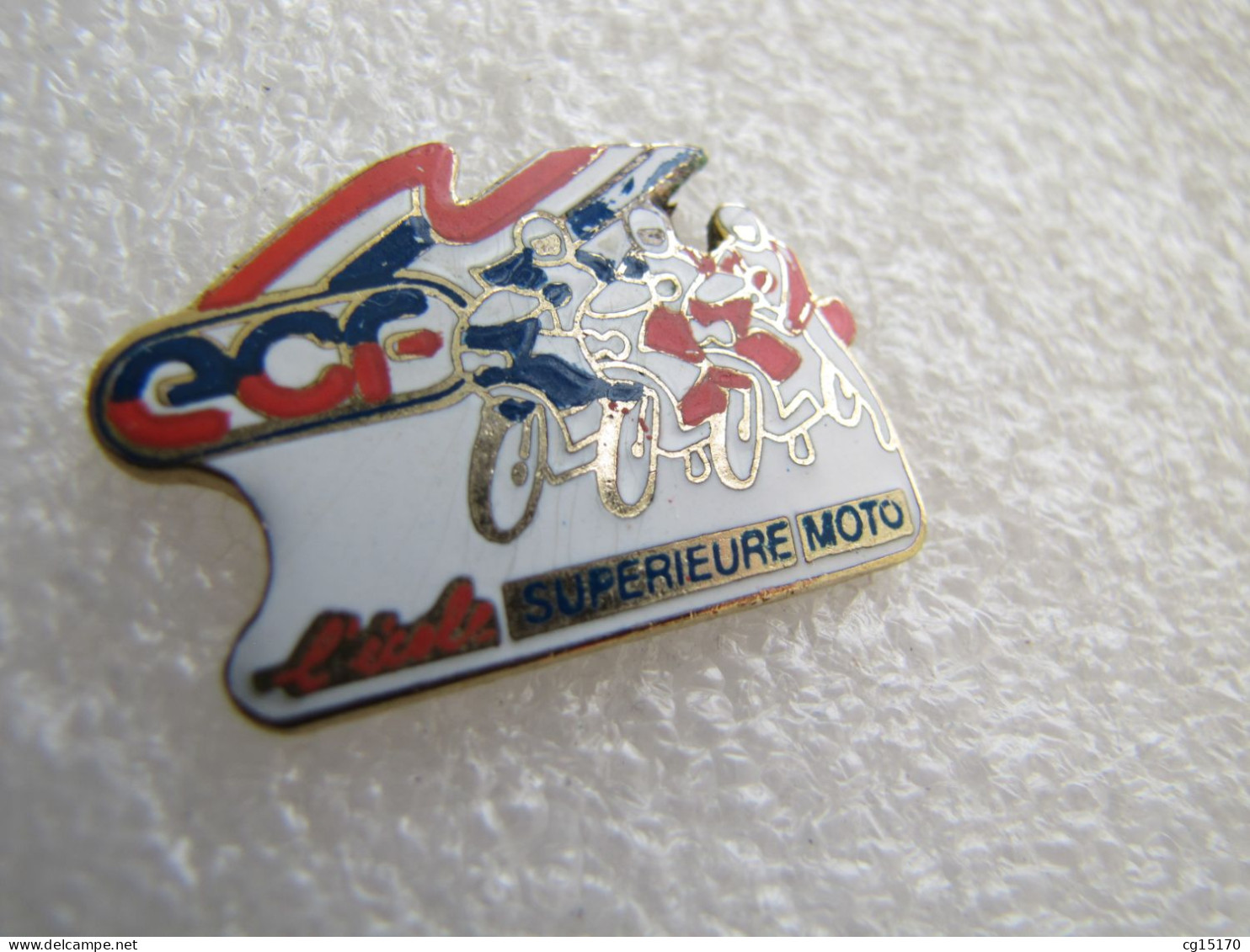 PIN'S    E C F   ECOLE SUPERIEUR MOTO   Email Grand Feu - Moto