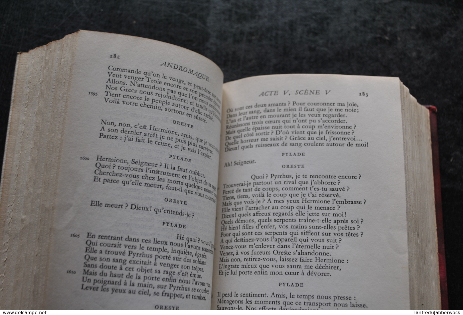 Jean RACINE Théâtre Hazan 1947 + Vie 1045 Pages Reliure Dos Cuir Tragédies Esther Andromaque Bérénice Mithridate Bajazet - Franse Schrijvers