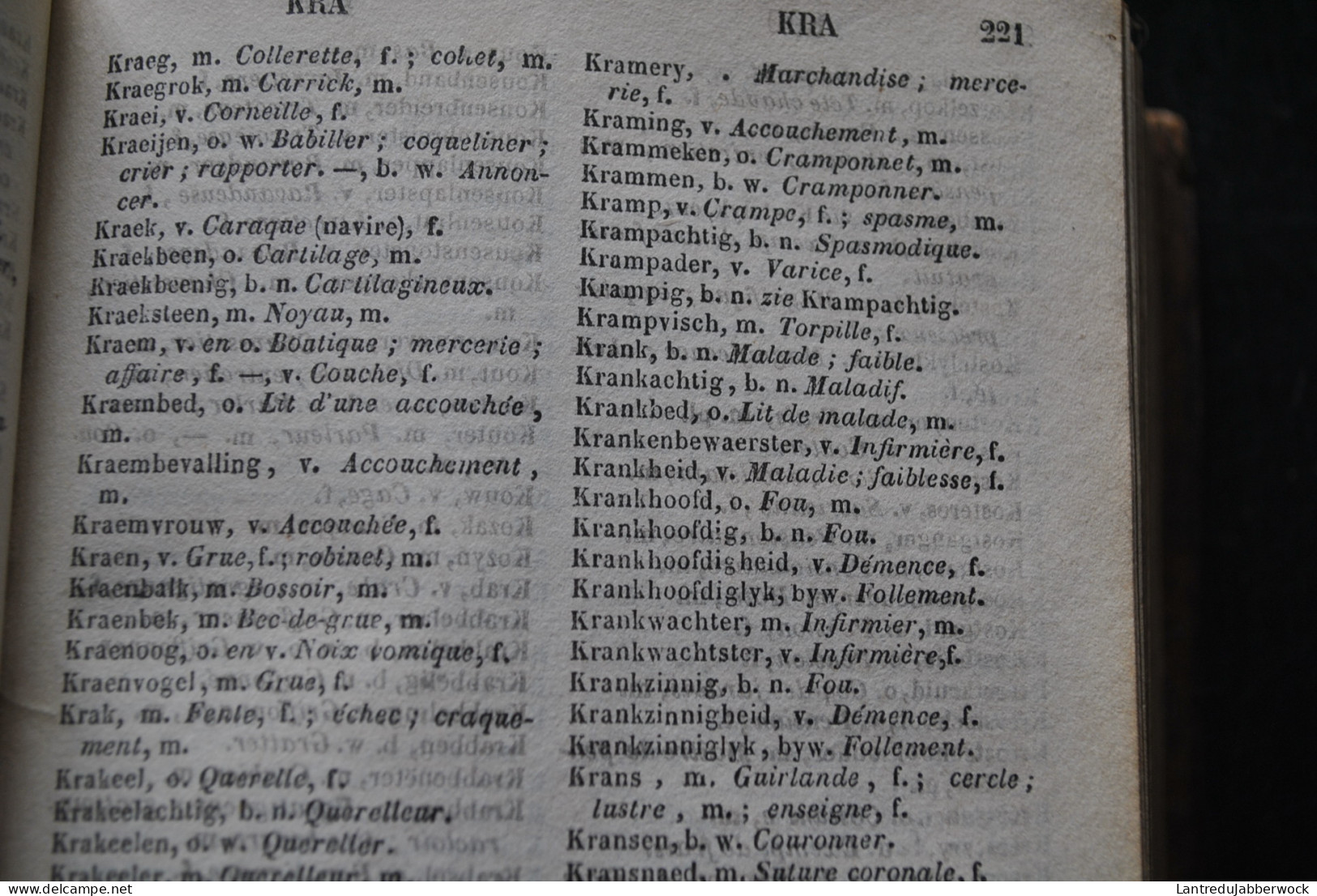 Abbé OLINGER Nouveau Dictionnaire De Poche Flamand Français Et Français Flamand Malines Dessain 1859 Edition Corrigée - Dictionnaires