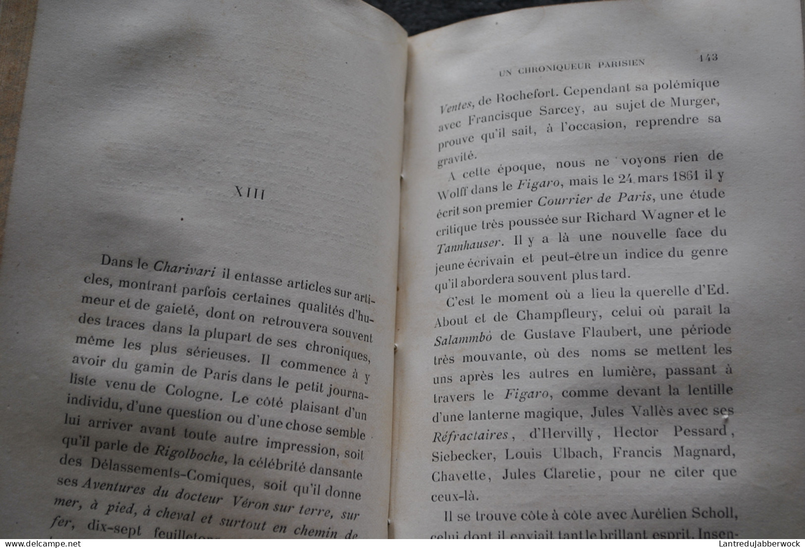 Albert WOLFF Histoire D'un Chroniqueur Parisien Par Gustave Toudouze Victor Havard 1883 Frontispice Gravé Bastien LEPAGE - 1801-1900