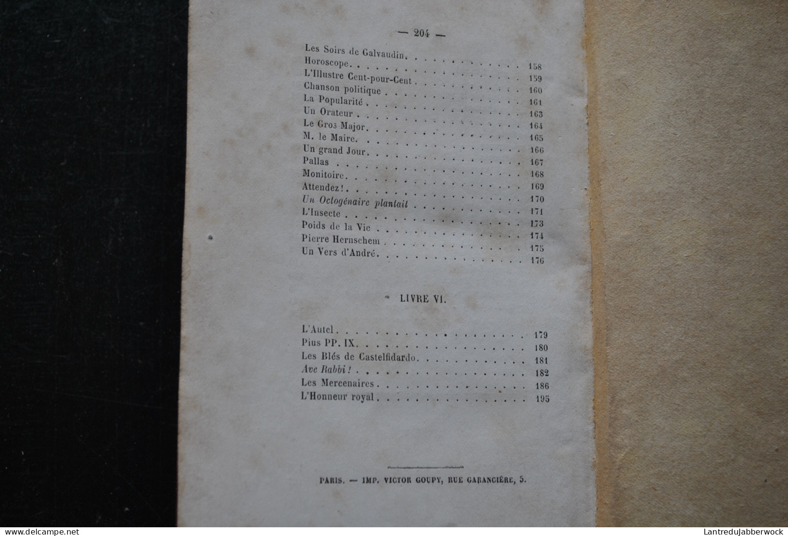 Louis VEUILLOT Les couleuvres Paris Victor Plamé éditeur 1869 Poésie Poète Journaliste catholique Journal l'Univers RARE