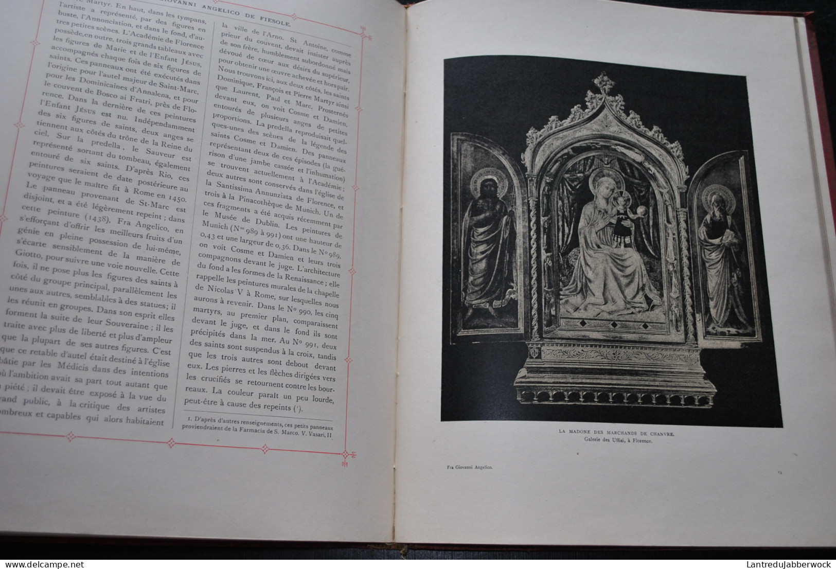  BEISSEL Fra Angelico de Fiesole sa vie et ses travaux traduit de l'allemand et précédé d'une introduction par J. Helbig