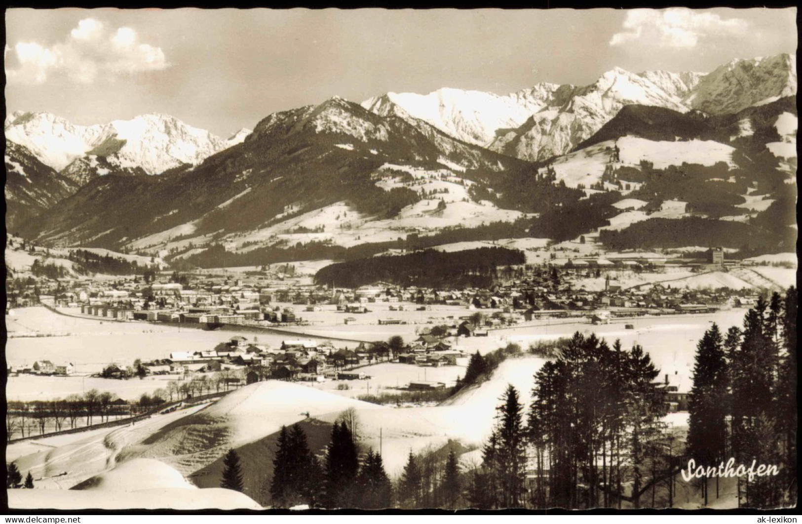 Ansichtskarte Sonthofen Panorama-Ansicht Allgäu 1973 - Sonthofen