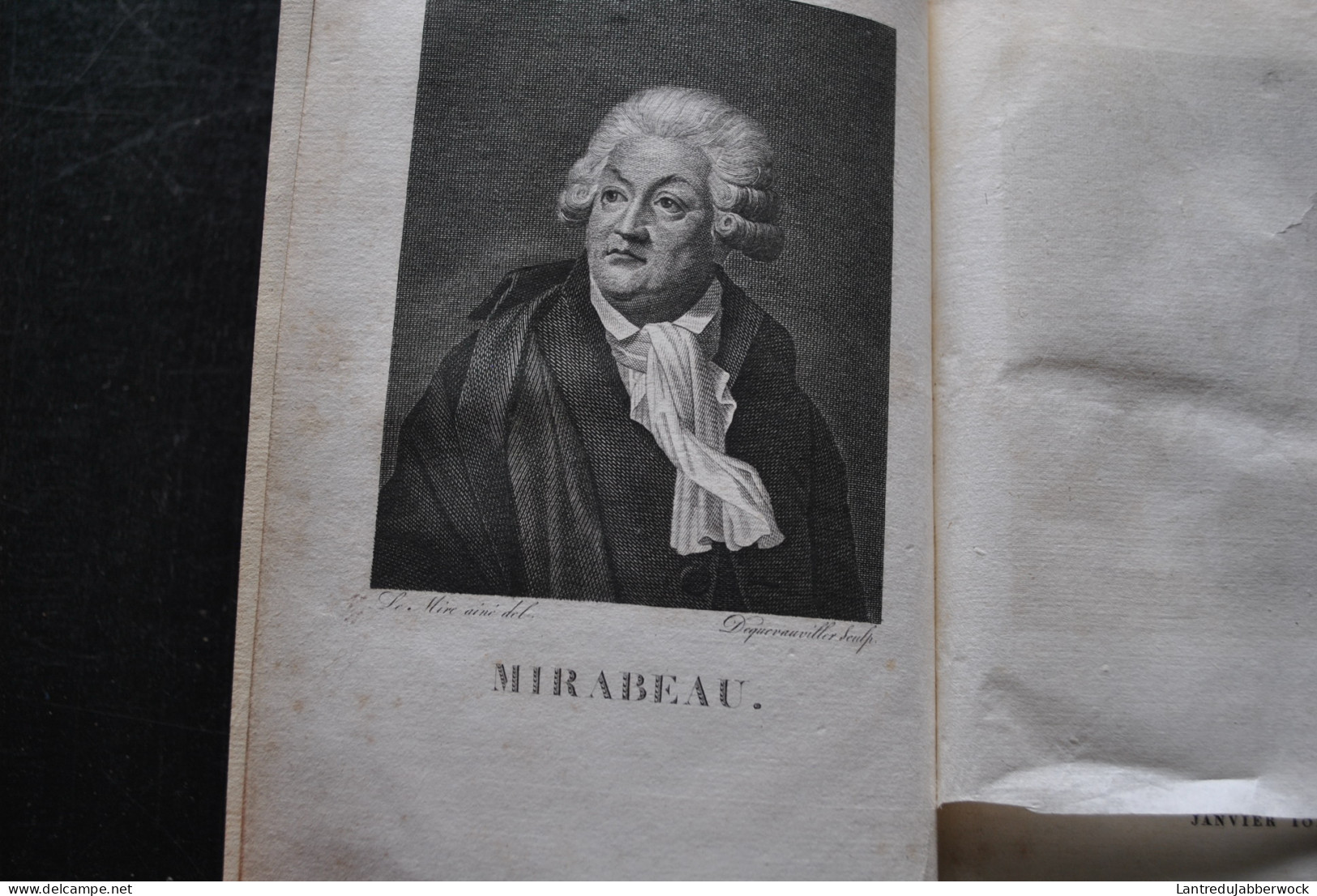 Discours Et Opinions De Mirabeau Notice Historique Sur Sa Vie Par M. Barthe Avocat T1 SEUL Chez Kleffer Et Caunes 1820 - 1801-1900