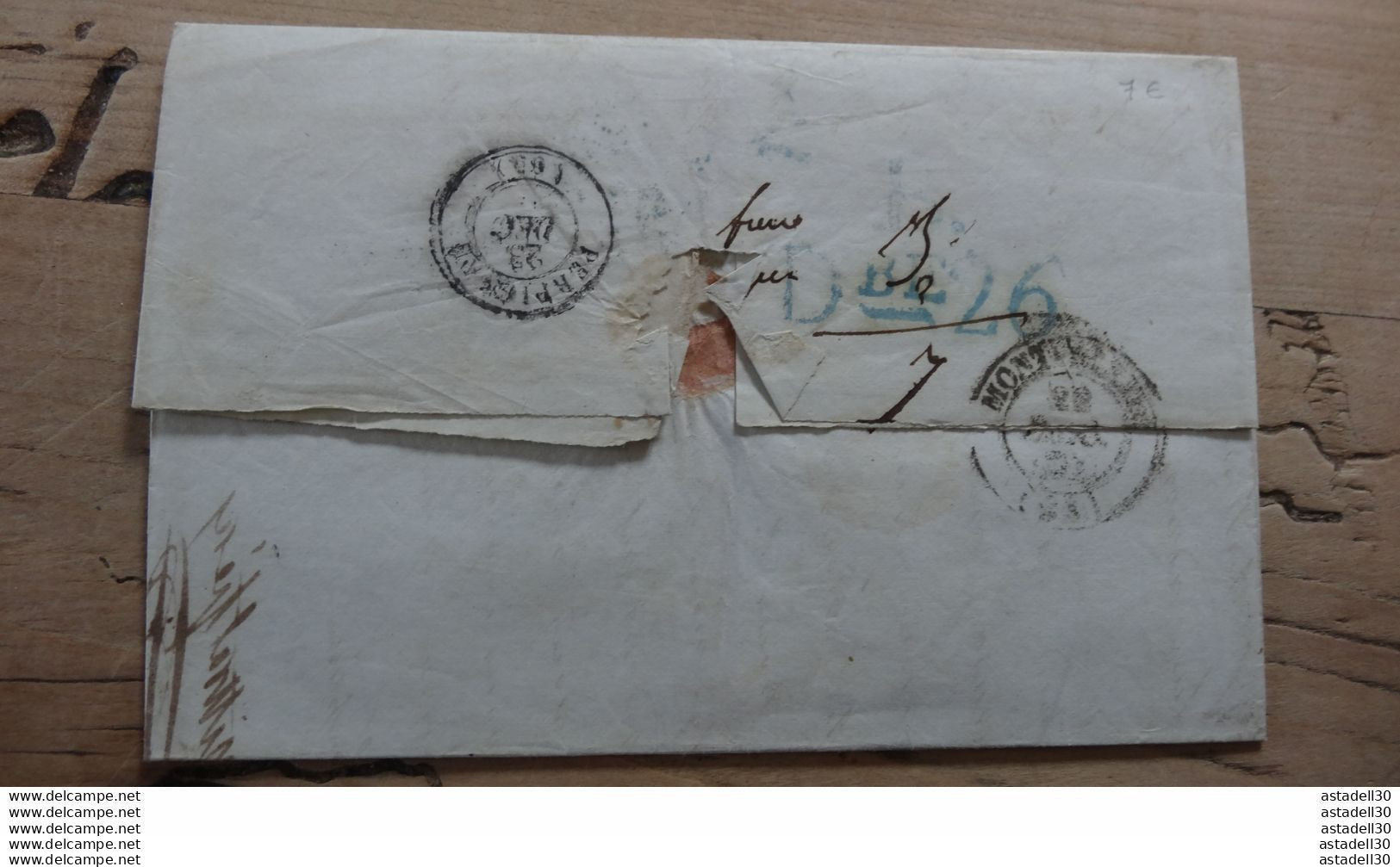 Lettre De SAINT REMY, FRANCIA,  Pour BARCELONA  - 1847  .......... E-8a - ...-1850 Préphilatélie