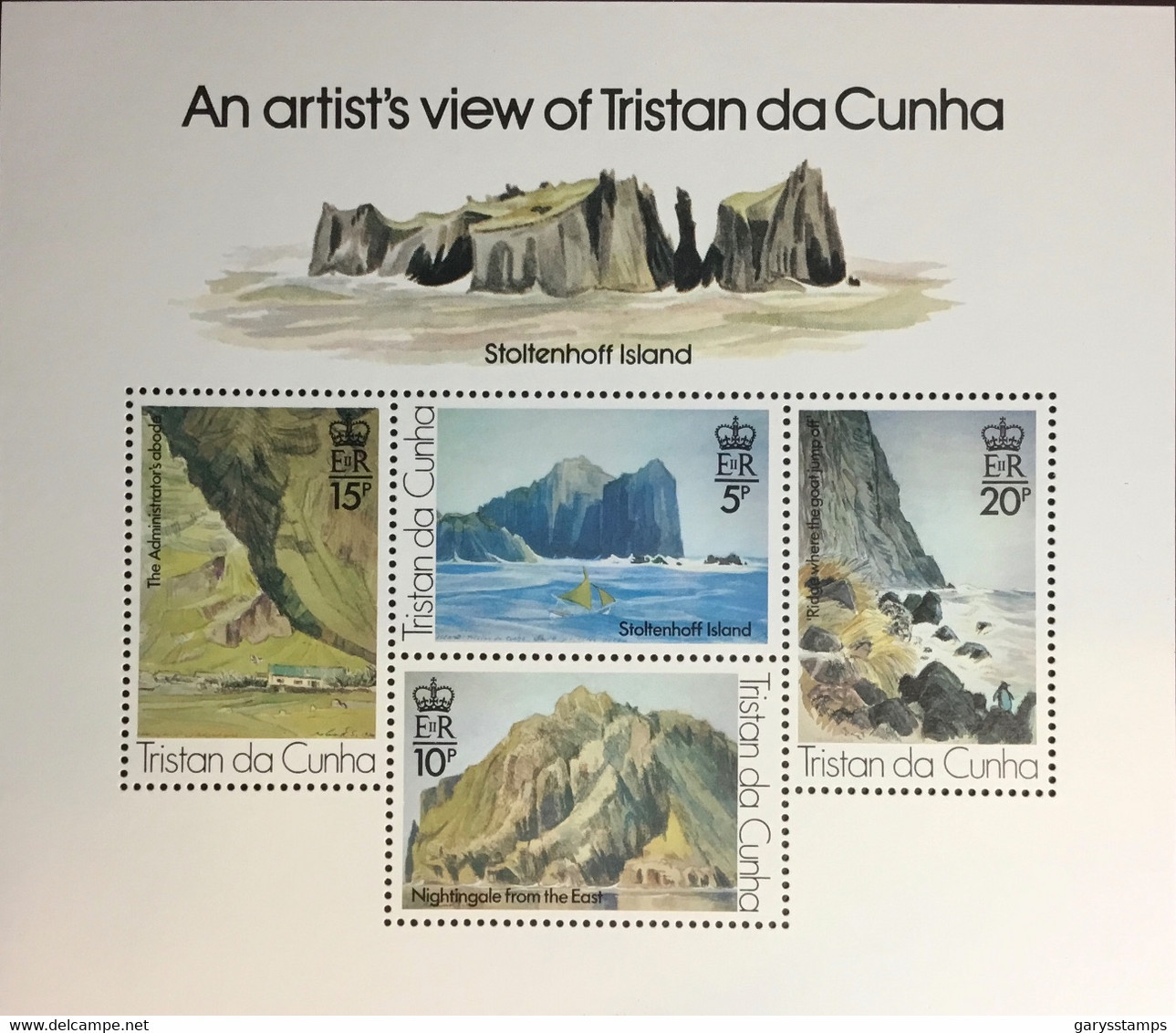 Tristan Da Cunha 1980 Svensson Paintings Minisheet MNH - Tristan Da Cunha