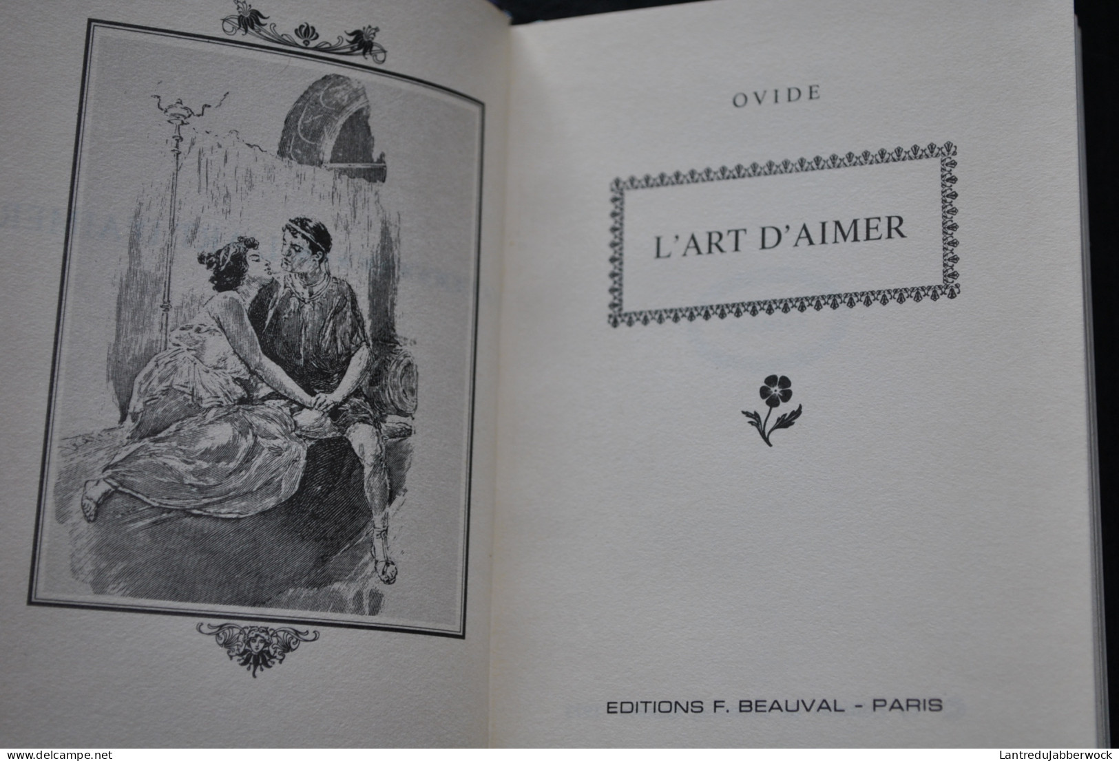 Coffret de 4 petits livres de Villiers de l'Isle Adam Stendhal Ovide et Pensées sur l'amour par Albert Demazière BEAUVAL