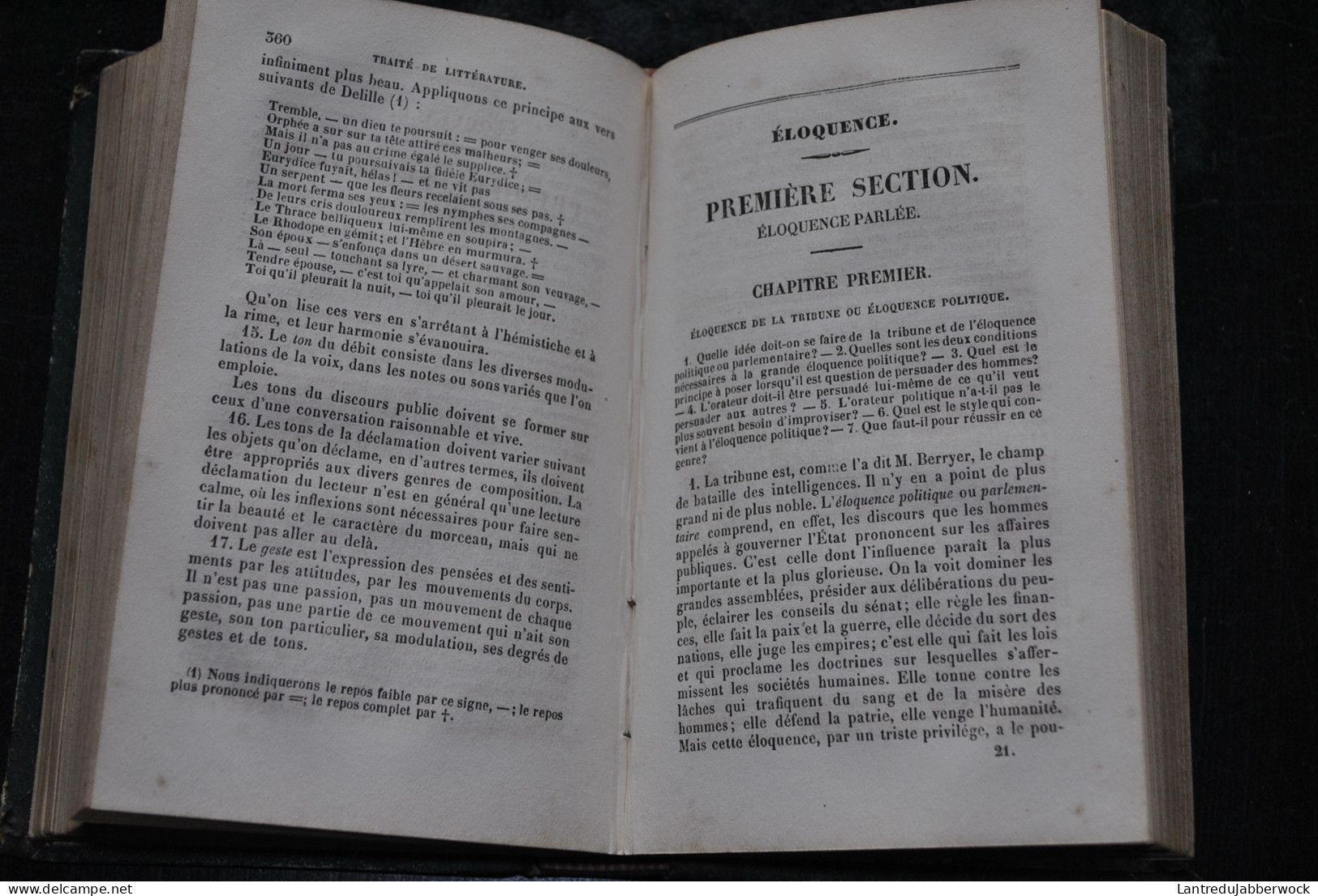 LEFRANC Traité Théorique Et Pratique De Littérature Rédigé Spécialement Pour Les Communautés Religieuses 1849 7è Ed. - Religion