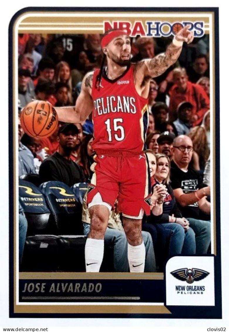 209 Jose Alvarado - New Orleans Pelicans - Carte Panini 2023-2024 NBA Hoops Base Cards - Autres & Non Classés