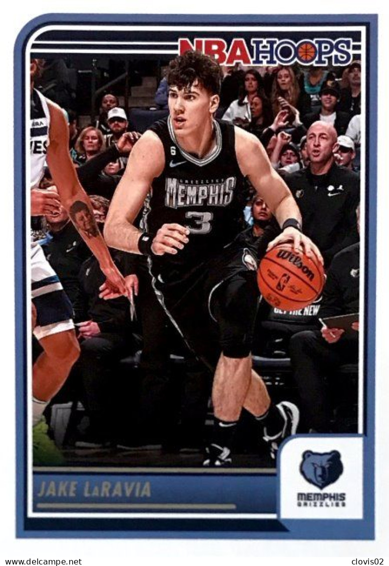 212 Jake LaRavia - Memphis Grizzlies - Carte Panini 2023-2024 NBA Hoops Base Cards - Otros & Sin Clasificación